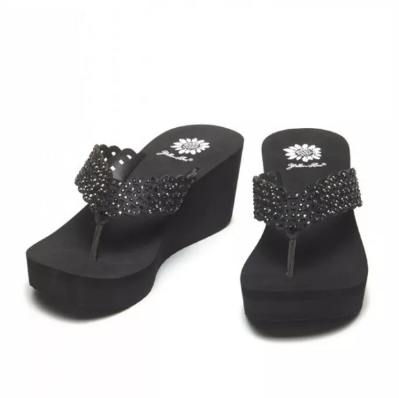 yellow box deloise wedge sandal